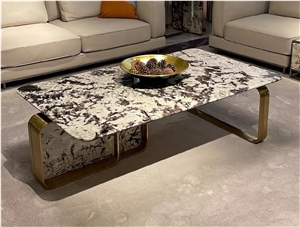 Trendy Tourmaline Blue Granite Coffee Table