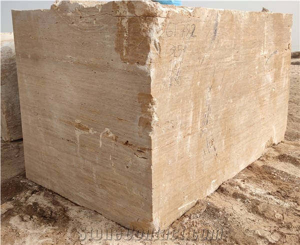 Light Beige Travertine Blocks