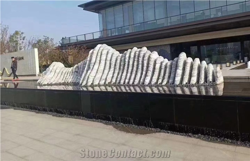 Hot Sell China Juparana Granite Landscaping Stone- Garden Boulders,Garden Rock Stone
