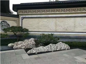Hot Sell China Juparana Granite Landscaping Stone- Garden Boulders,Garden Rock Stone