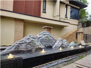 Hot Sell China Juparana Granite Landscaping Stone- Garden Boulders,Garden Rock Stone
