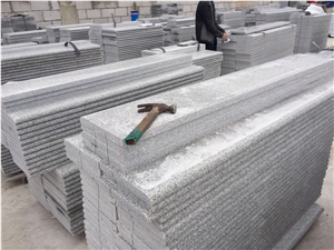 Light Grey Hubei New G603 Granite Full Bullnose Stair Steps