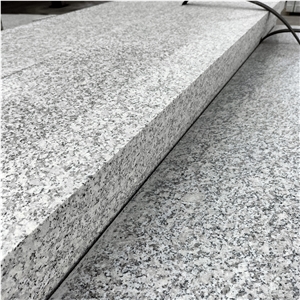 Polish G603 Padang Light Granite,Sesame White Granite Deck Steps