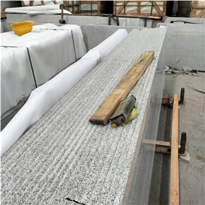 Polish G603 Padang Light Granite,Sesame White Granite Deck Steps