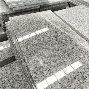 Polished Hubei Sesame White Granite Tiles