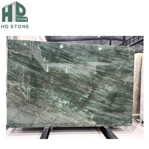 Natural Luxury Royal Green Emerald Quartzite Stone Slab
