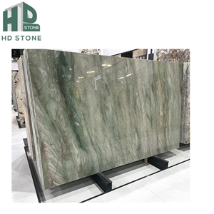Natural Stone Brazilian Light Emerald Green Quartzite Slab