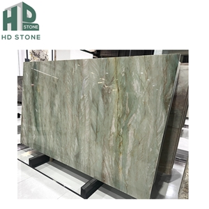 Natural Stone Brazilian Light Emerald Green Quartzite Slab