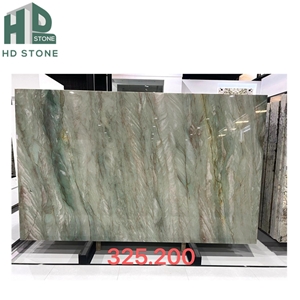 Natural Stone Brazilian Light Emerald Green Quartzite Slab