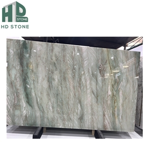 Natural Stone Brazilian Light Emerald Green Quartzite Slab