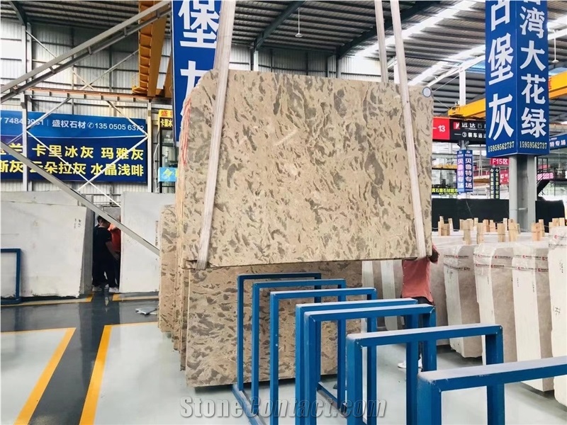 Apollo Gold Mocca Tiger Marble  Multicolor Marble Slab Tile