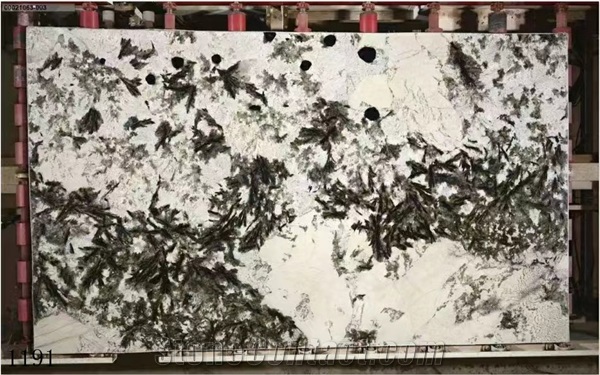 Brazil Alaska White Granite Large Slabs For Interior Design