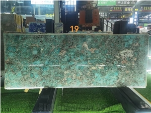 Brazil Amazon Green Granite Small Size Slabs For Interior