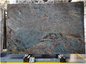 Brazil Amazon Green Quartzite Standard Size Slabs Polished