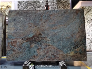 Brazil Amazon Green Quartzite Standard Size Slabs Polished