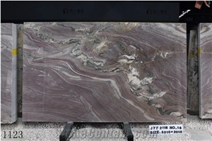 Brazil Aquarella Quartzite Purple Large Size Slabs Polished