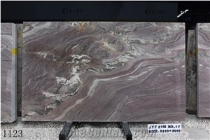 Brazil Aquarella Quartzite Purple Large Size Slabs Polished