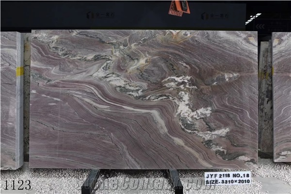 Brazil Aquarella Quartzite Purple Large Size Slabs Polished