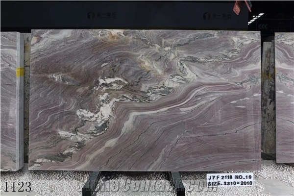 Brazil Aquarella Quartzite Purple Large Size Slabs Polished