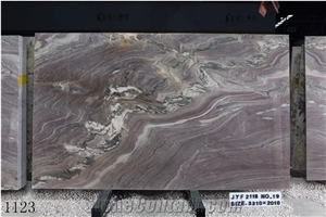 Brazil Aquarella Quartzite Purple Large Size Slabs Polished