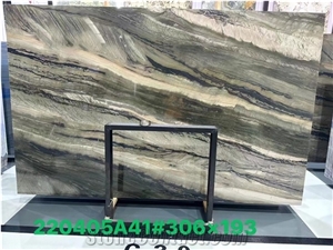 Brazil Misty Rain Quartzite Green Slabs Tile 2Cm Polished Brazil Misty Rain Quartzite Green Slabs Tile 2Cm Polished