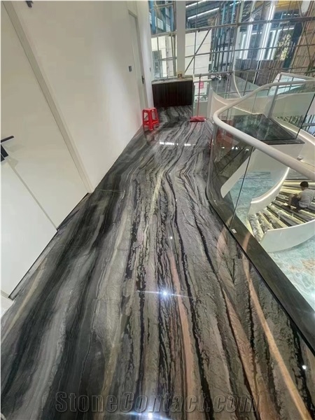 Brazil Misty Rain Quartzite Green Slabs Tile 2Cm Polished