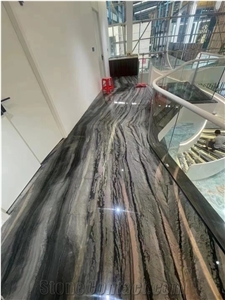 Brazil Misty Rain Quartzite Green Slabs Tile 2Cm Polished