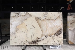 Brazil Pandora Granite Beige Standard Size Slabs Polished