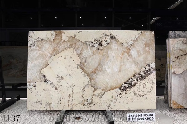 Brazil Pandora Granite Beige Standard Size Slabs Polished