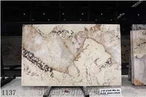 Brazil Pandora Granite Beige Standard Size Slabs Polished