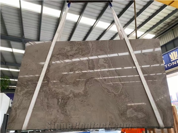 Canada Magic Brown Marble Polished Standard Size Slabs Tile