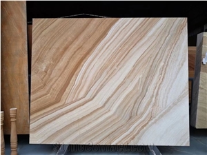 China Gold Grain Marble Big Polished Slabs For Living Room