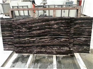 China Purple Wooden Marble Small Slabs Polished For Interior China Purple Wooden Marble Small Slabs Polished For Interior
