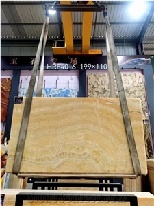 China Resin Yellow Onyx M136 Polished Small Size Slabs Tiles