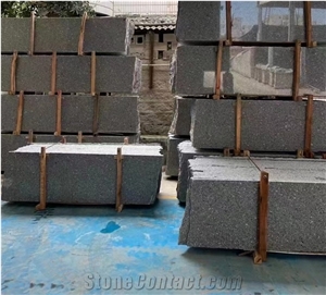 China Sapphire Granite Grey Cut To Size Slabs Tile Polished