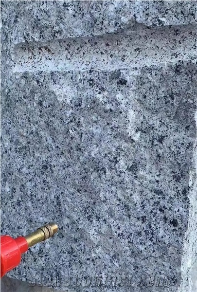 China Sapphire Granite Grey Cut To Size Slabs Tile Polished