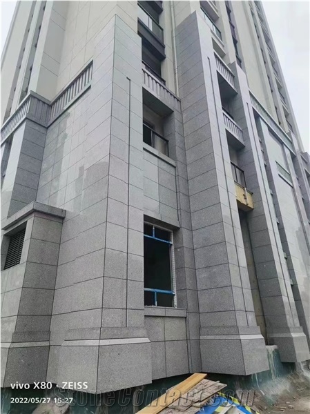 China Sapphire Granite Grey Cut To Size Slabs Tile Polished