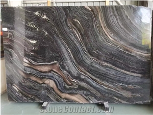 Chinese Black Wooden Marble Large Size Slabs Tile Polished Chinese Black Wooden Marble Large Size Slabs Tile Polished