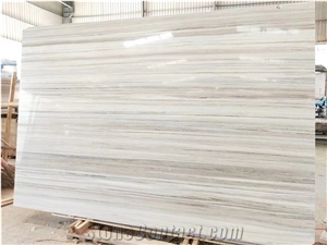 Chinese Crystal Wood Grain Marble Standard Slabs Polished