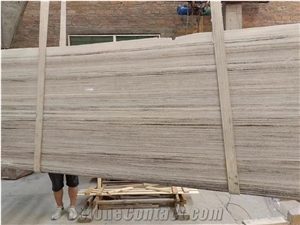 Chinese Crystal Wood Grain Marble Standard Slabs Polished