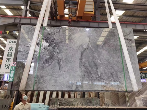 Chinese Windsor Grey Marble Standard Size Slabs Polished