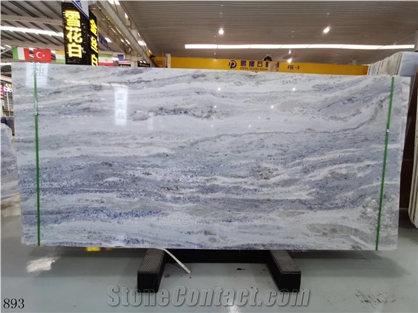 Garda Crystal Blue Marble Slab Tile