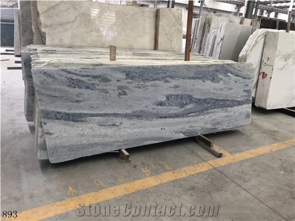 Garda Crystal Blue Marble Slab Tile
