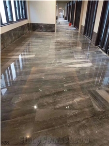 Gold Brick Grey Sandy Marble Slab Tile