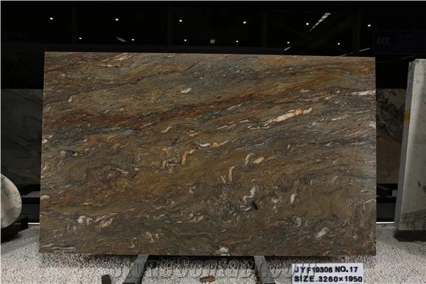 Gold Silk Quartzite Slab