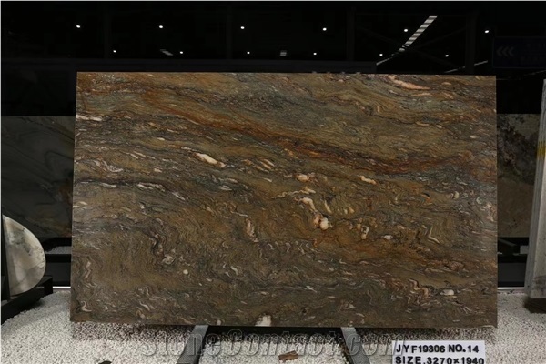 Gold Silk Quartzite Slab