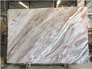 India Fantasy Brown Marble Slabs Polished For Interior Use
