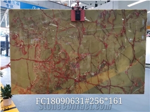 India Green Onyx Jade Slab Wall Tile