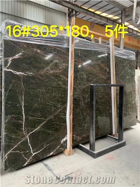 India Rain Forest Marble Big Size Slabs For Interior Design