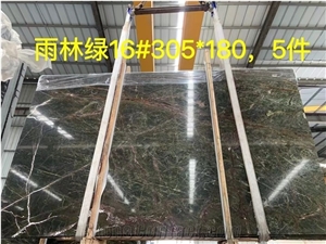 India Rain Forest Marble Big Size Slabs For Interior Design